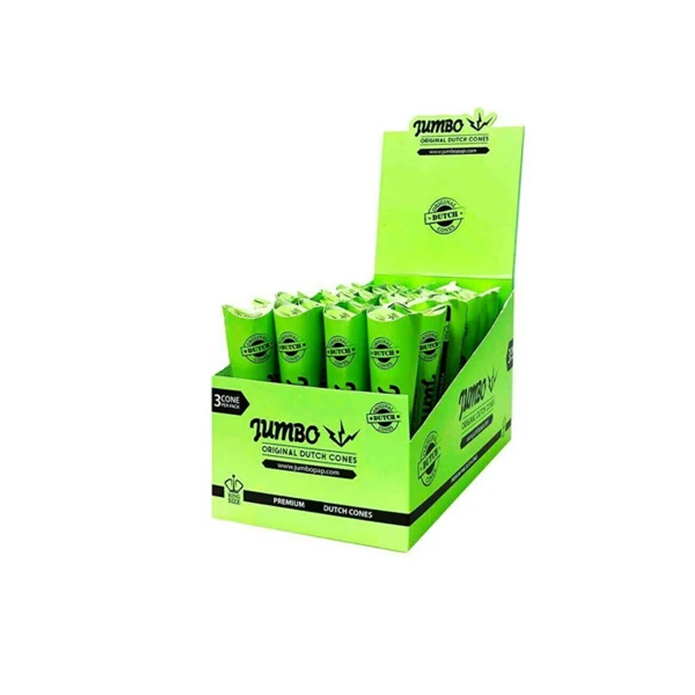 Jumbo Dutch Green Cone King Size 3Pack