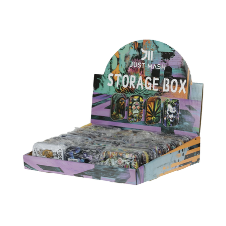 Premium Printed Storage Tobacco Tins – 24 Tins in a Tray (1 tray)