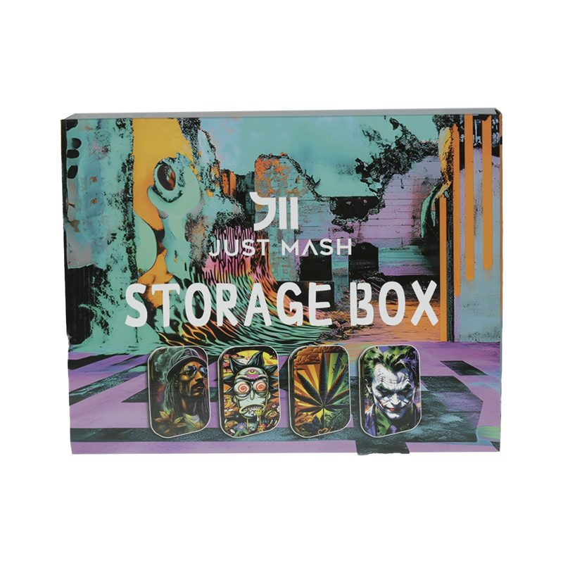 Premium Printed Storage Tobacco Tins – 24 Tins in a Tray (1 tray)