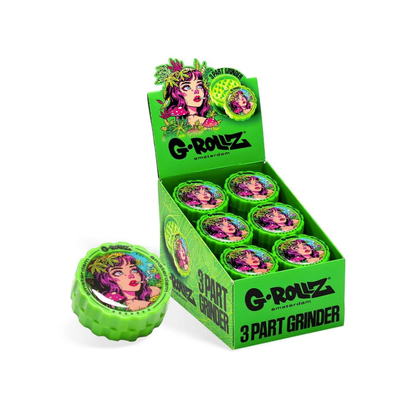 G-Rollz | 3-Part Grinder 53mm 'Jungle' (18pcs/display)