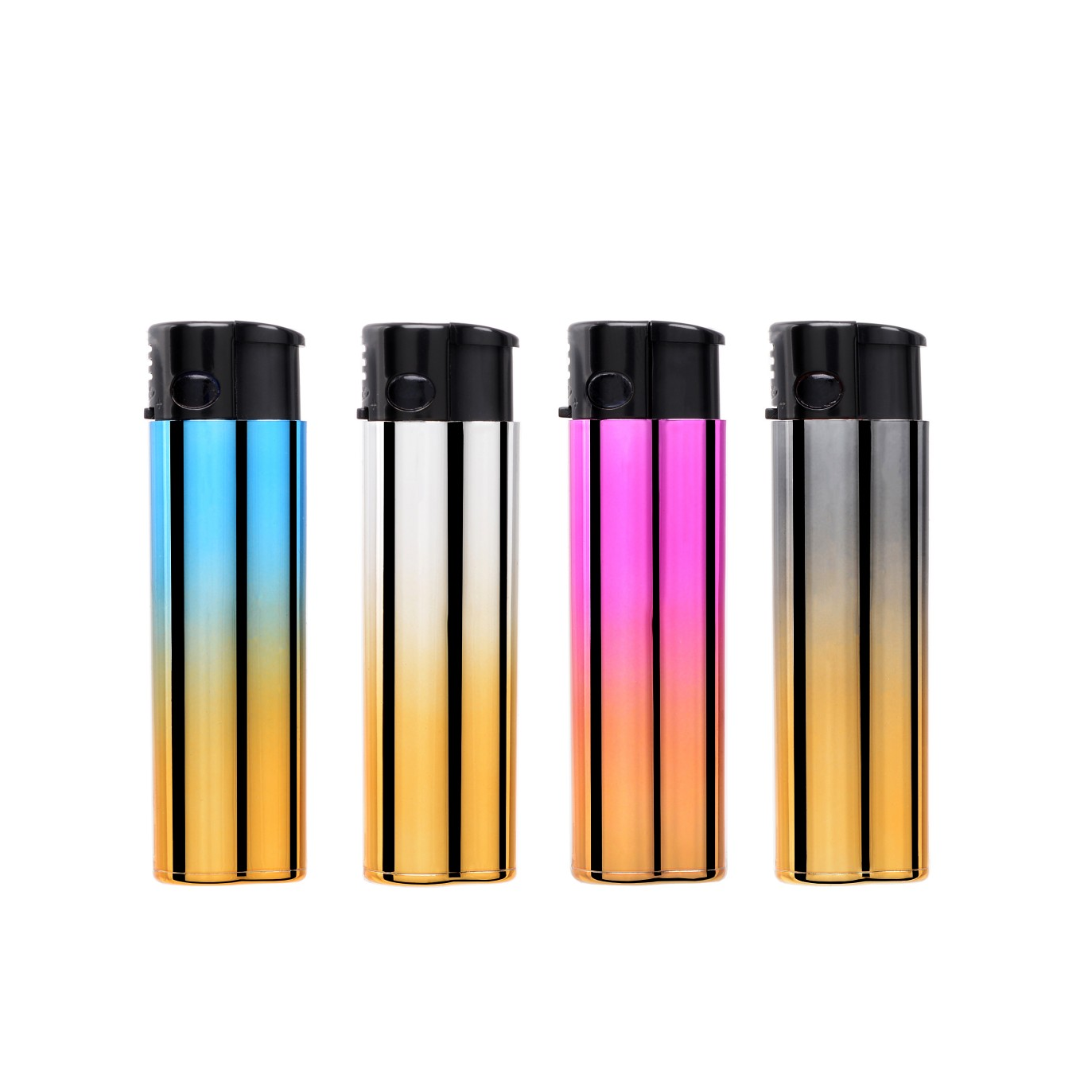 Atomic Festival ELECTRONIC TURBO JET TWO-TONE LIGHTER ASSORTED COLORS Metallic