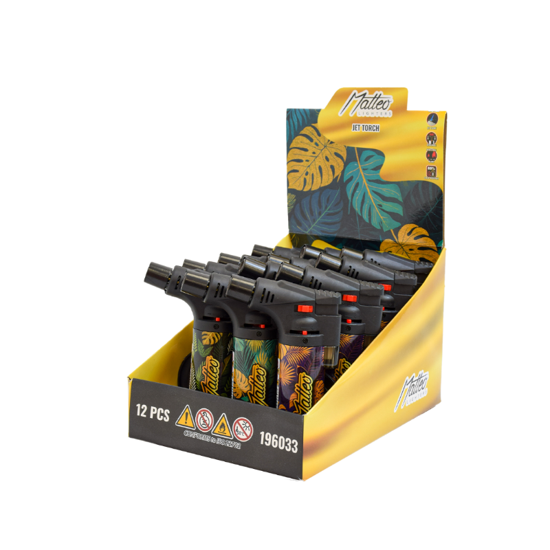 Big Jet Torch Lighter Matteo Tropical 196033 x 12