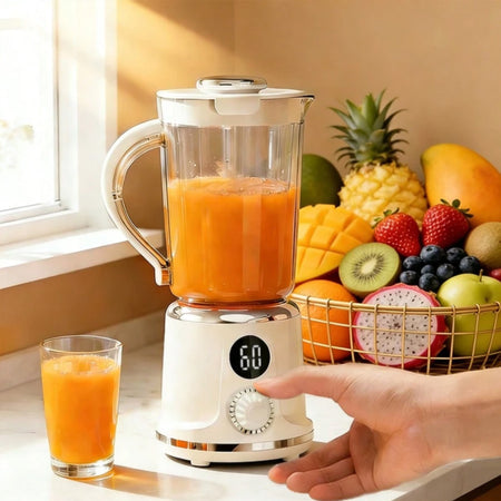 MOHL Portable Blender AJ-03 – USB Rechargeable Personal Blender with LCD Display, 20,000 RPM Motor, 2-Speed Smoothie Maker