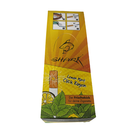 Juicy Beads Flavour Capsules Crush Filter Shark Lemon Mint x 20