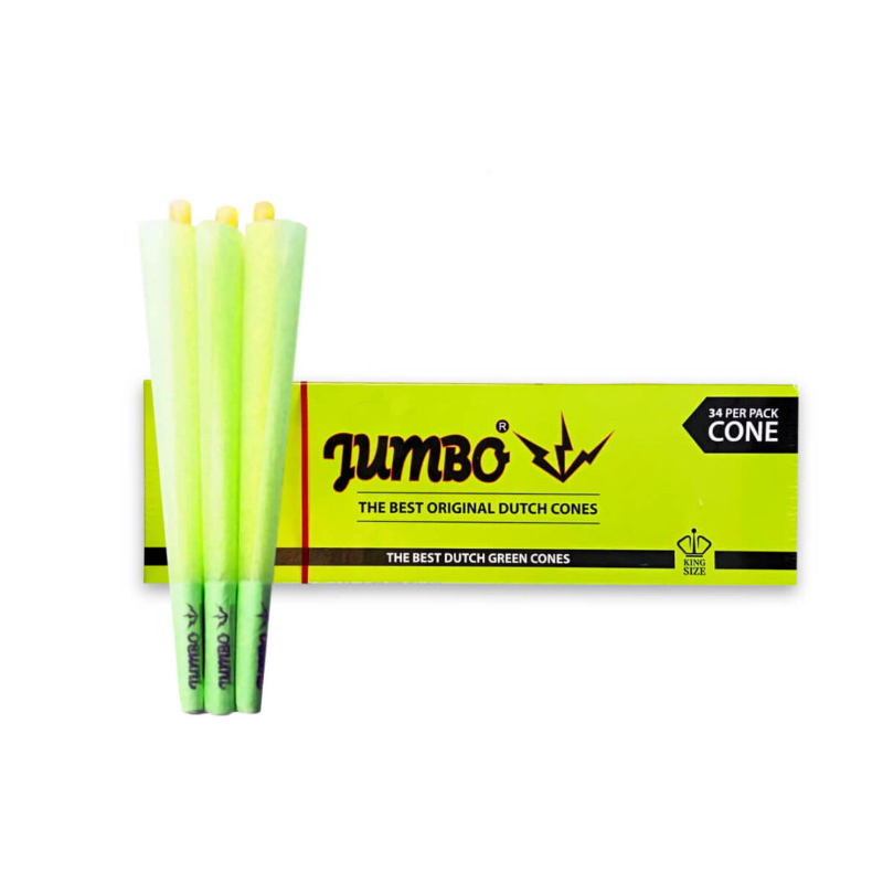 Jumbo Green Cones Box 34cones per pack x 1