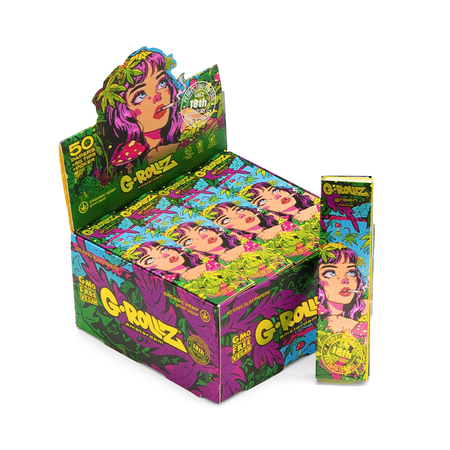 G-Rollz | 'Jungle' 50 King Size Green Papers + Tips (20 Booklets Display)