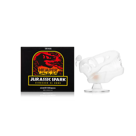 Hemper Jurassic Spark Skull Large XL Glass Bong 7"