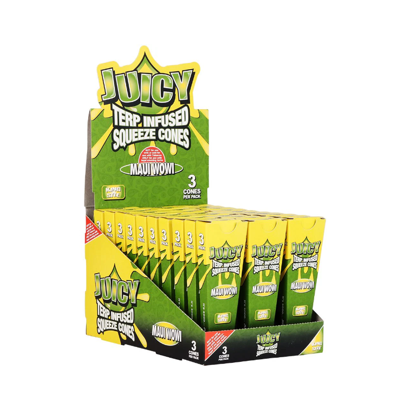 Exclusive Juicy Jay's Squeeze Cones King Size | Maui Wowi | 30pk Display