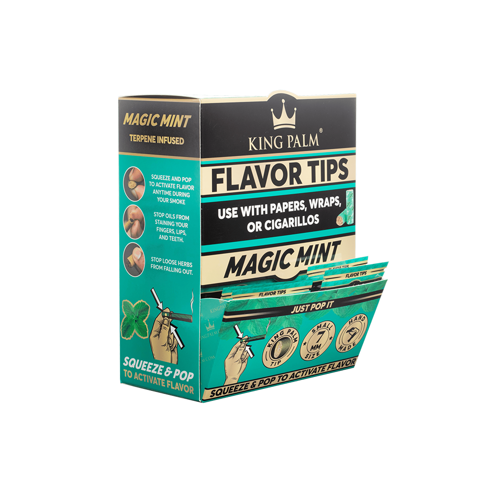Clearance King Palm Magic Mint 7mm Flavoured Filter Tips