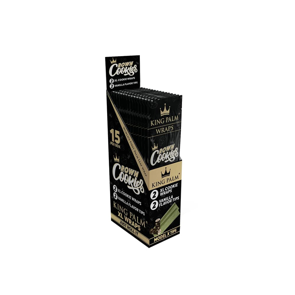 King Palm Crown Cookies Palm Leaf Blunt Wraps 15 pack