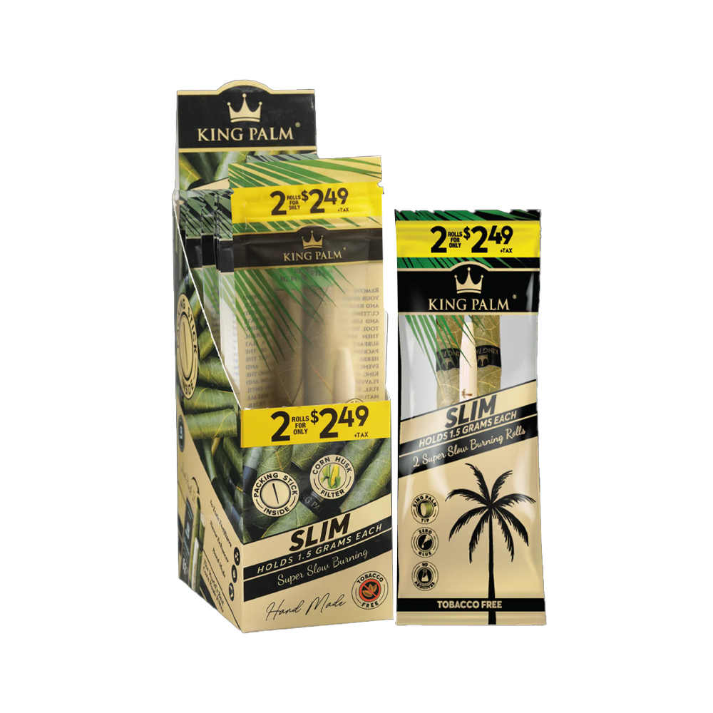 King Palm 2pack Slim Rolls x 20