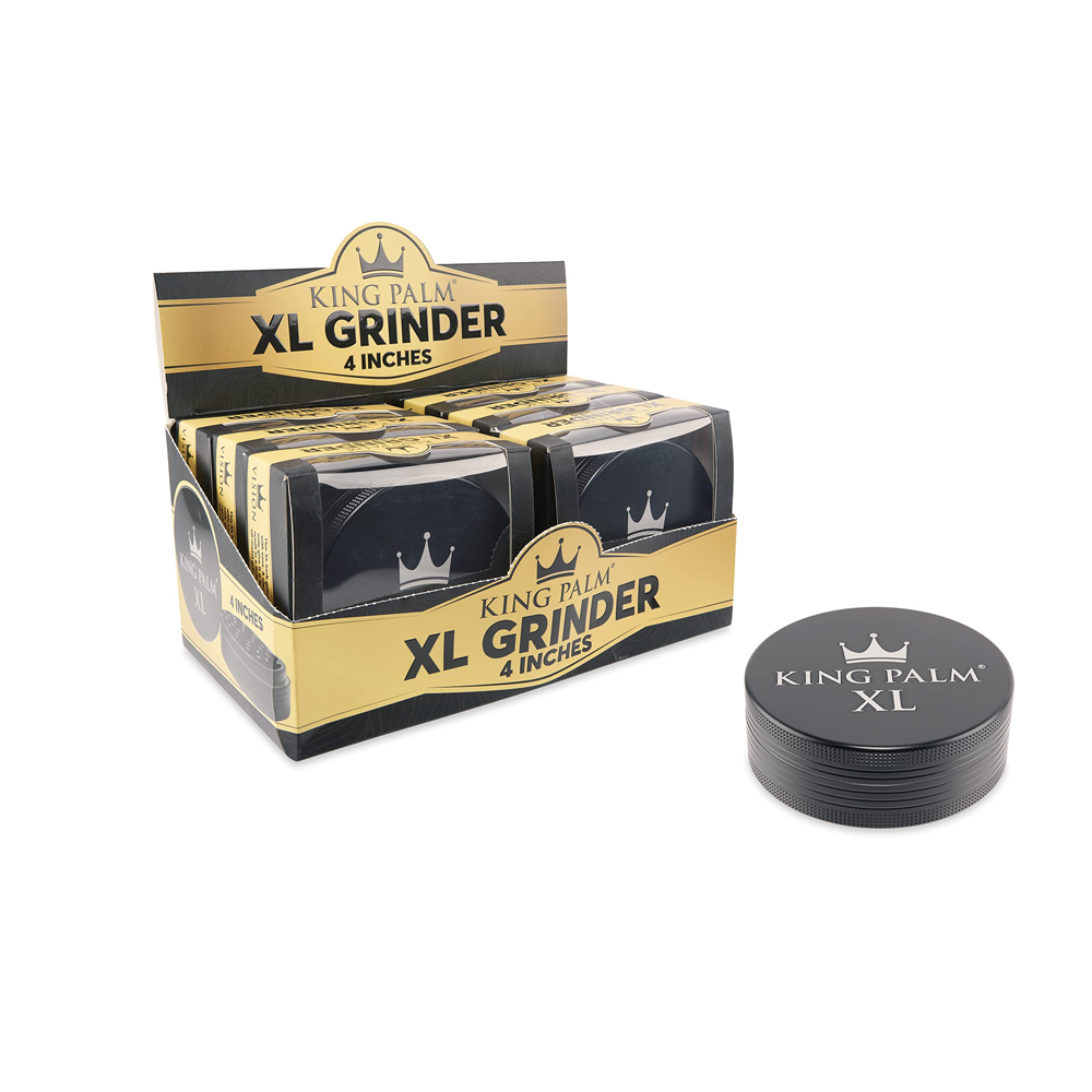 Kingpalm Metal XL Black Grinder 4 Inches x 1 grinder (single)