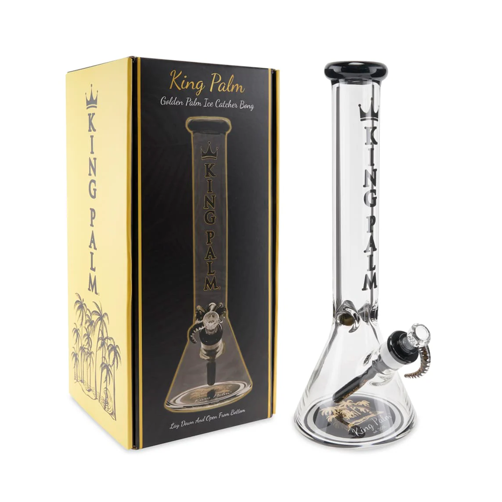 KingPalm-Limited-Edition-16”-GlassBeaker-Bong-with-Ice-Catcher