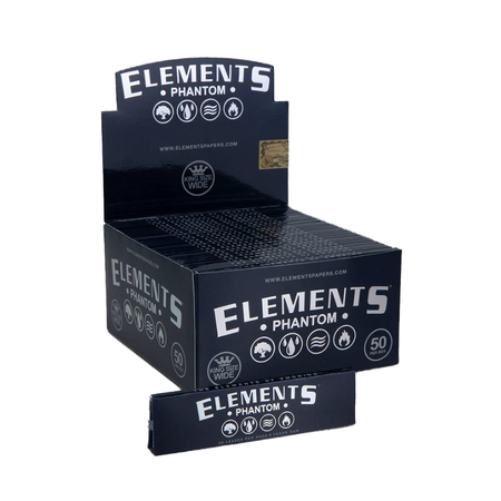 Elements Phantom King Size Wide Rolling Papers 50 pack