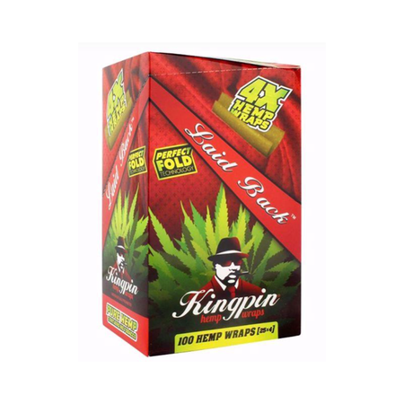 KINGPIN LAID BACK HEMP Blunt WRAPS 25x4