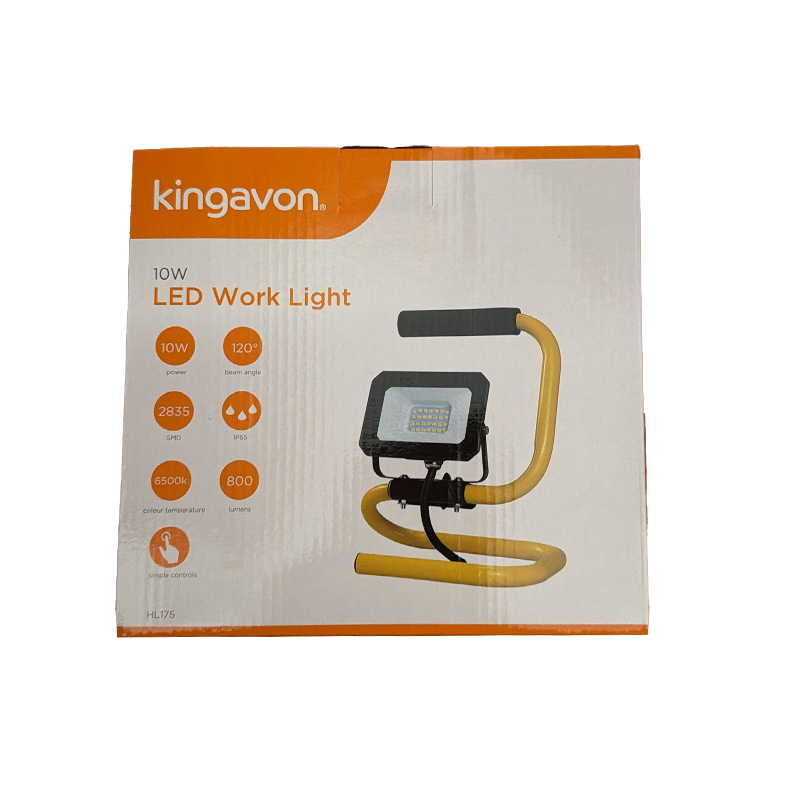 Kingavon Portable Outdoor 10w LED Flood Light with Handle Work Lamp