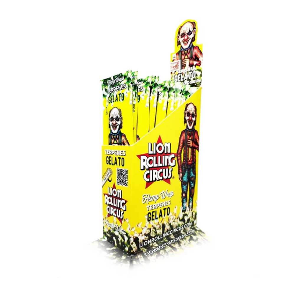 Lion Rolling Circus Homegenized Rolling Paper GELATO Hemp Wrap 25 pack