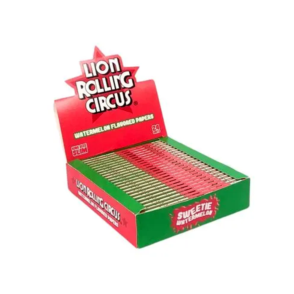 Lion Rolling Circus Sweetie Watermelon Flavor King Size Rolling Paper 24 pack