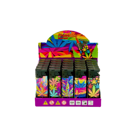 Flamejack Windproof Refillable Lighter (Leaf Design) SM-2267