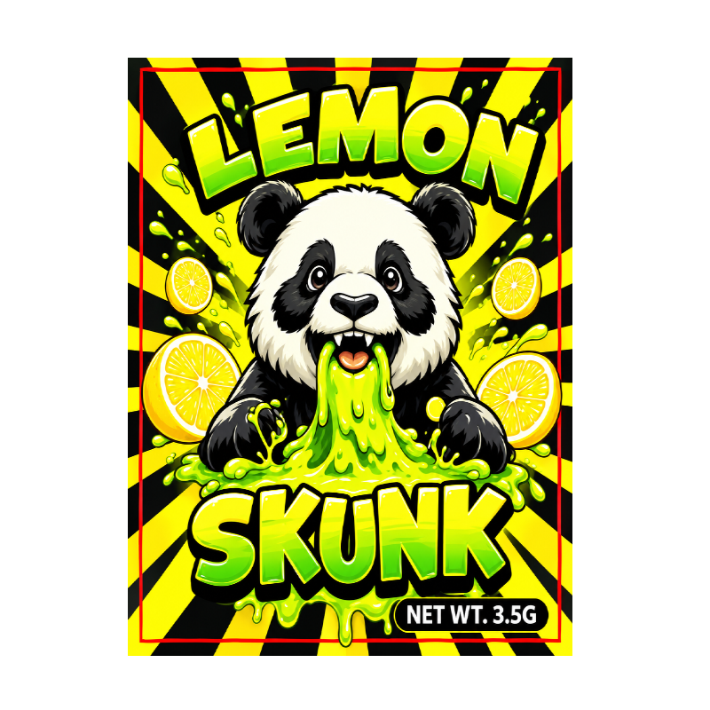 Cali Pack 3.5g – Lemon Skunk Smell-Proof Mylar Storage Bag (50pack)