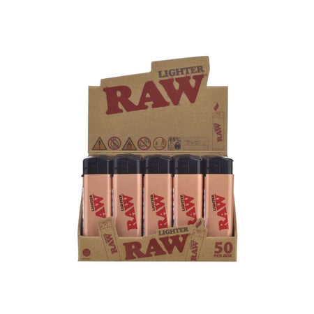 Raw Blaze Brown Refillable Electronic Lighter (50pcs/display)