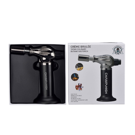 CHAMP HIGH Kitchen Torch Lighter Black Blue Flame Jet
