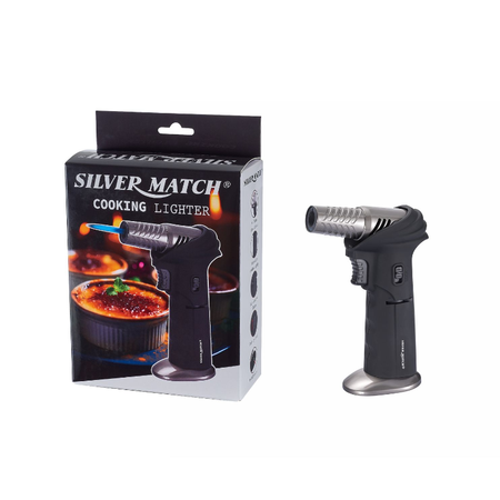 Champ Silver Match Cooking Jet Torch Lighter