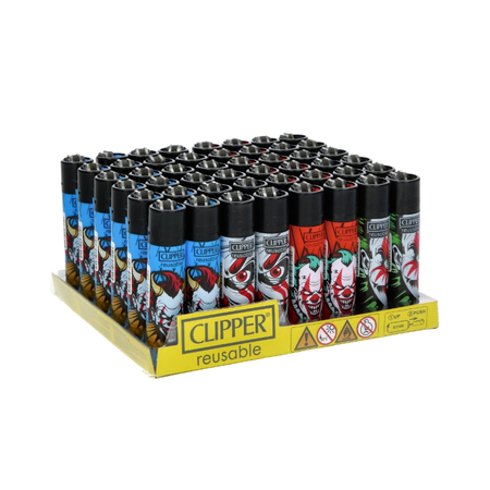 Clipper Classic Large Lighter Lovely Clown X 48 lighters