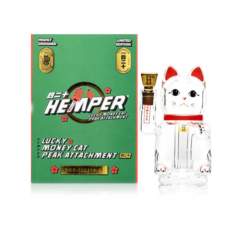 Hemper Lucky Money Cat Puffco Peak Top