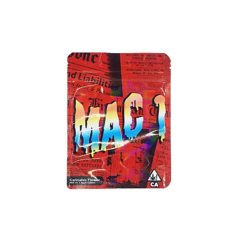 3.5g MAC 1 Mylar Bags x 100 bags (1 pack)