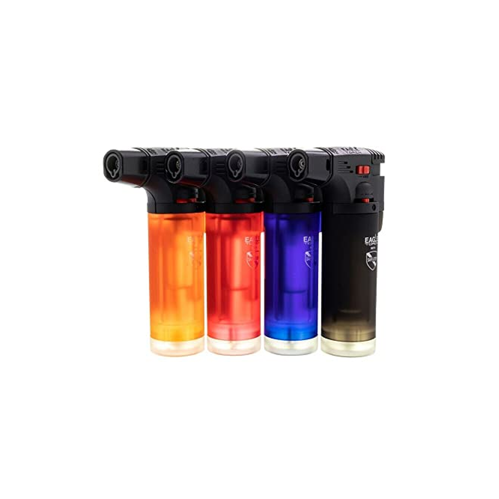 Matteo Big Jet Lighter Windproof Turbo Transparent x 12