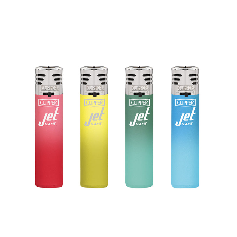 Clipper Jet Flame Lighter METALLIC GRADIENT 4 5 x 24 lighters CKJ2B022UKH