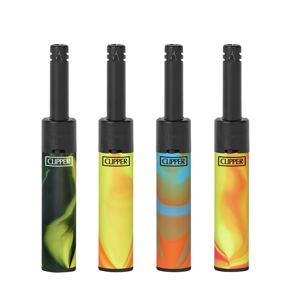 New Clipper Mini Tube Lighter NEBULA MIX 6 (24pcs/display)