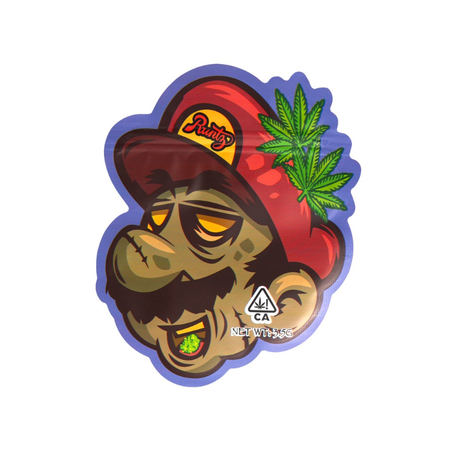 3.5g Toxic Mylar Bags x 100 bags (1 pack)