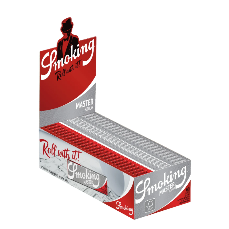 Smoking Master Silver Regular Rolling Papers, BOX/50 Booklet