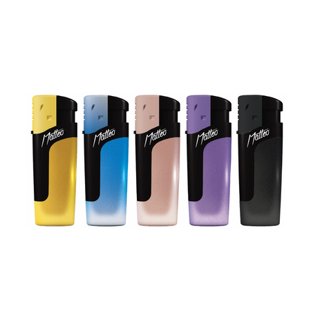 Matteo Metal Turbo Lighter Windproof 25 pack 172303