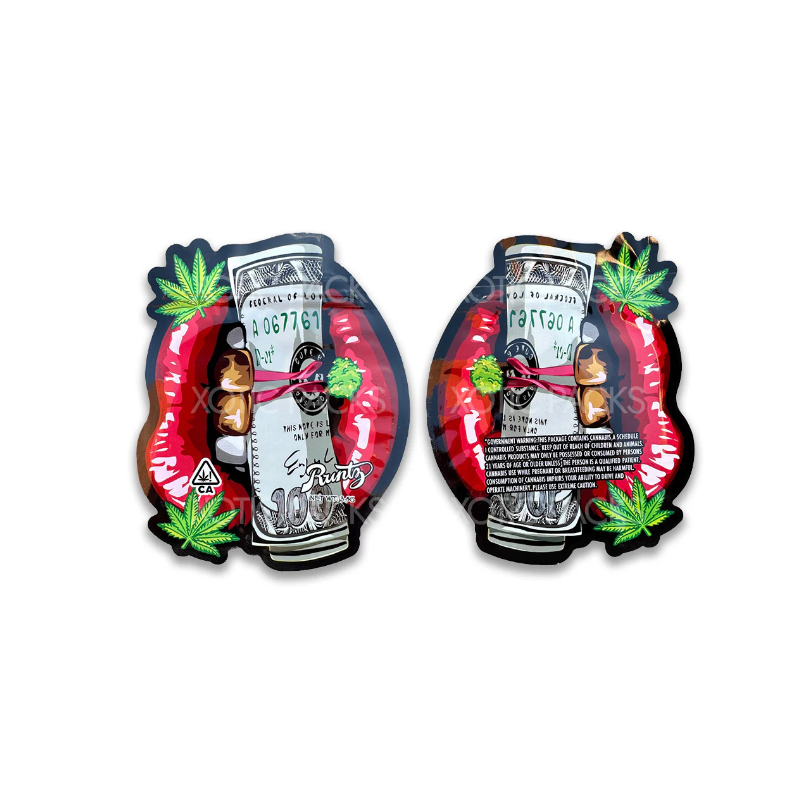 3.5g Money Lips Runtz Mylar Bags x 100 bags (1 pack)