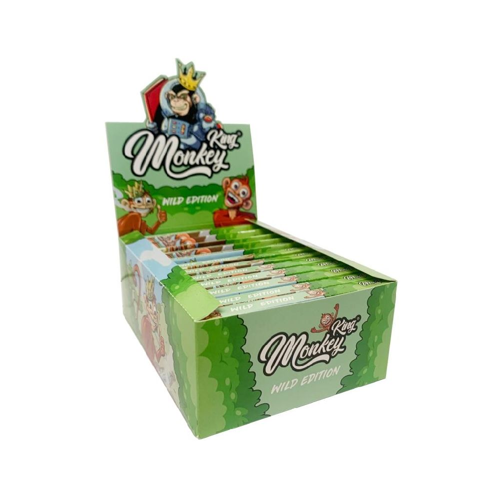 Monkey King King Size Slim Rolling Papers + Tips Wild Edition