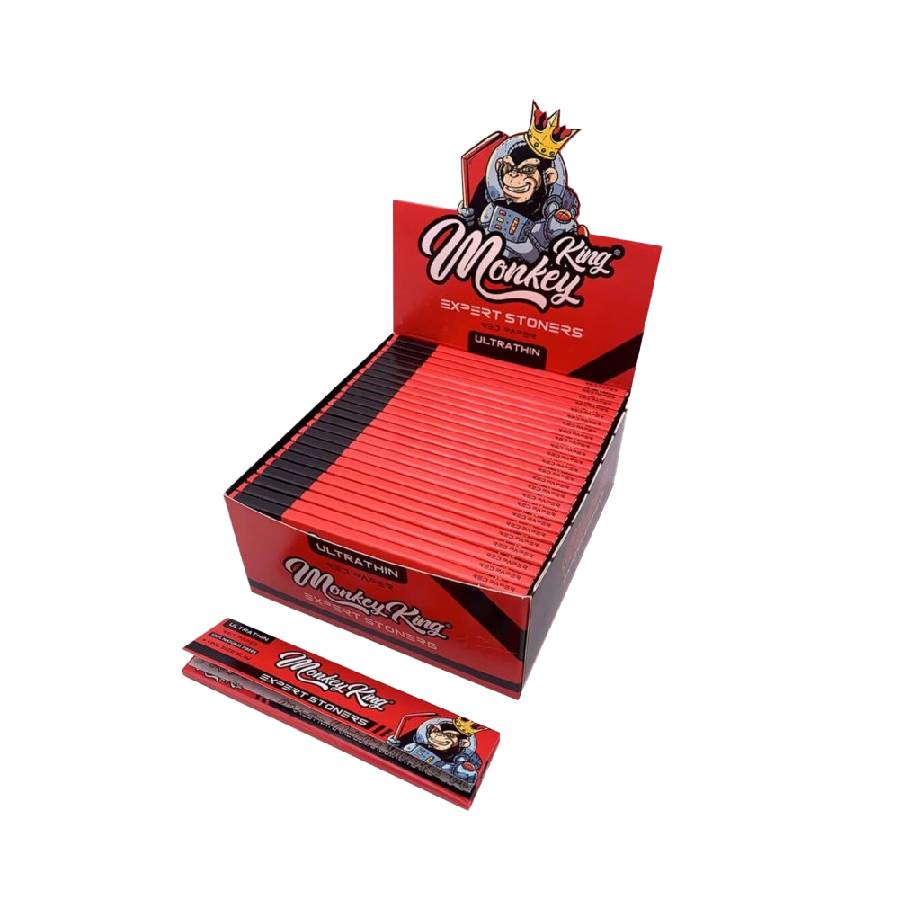 Monkey King Expert Stoners Ultra Thin Rolling Papers Red 50 pack