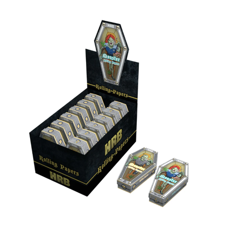 Monster Coffin Kingsize Rolling Paper Rolling Tray + Tips (KSS + rolling tray)