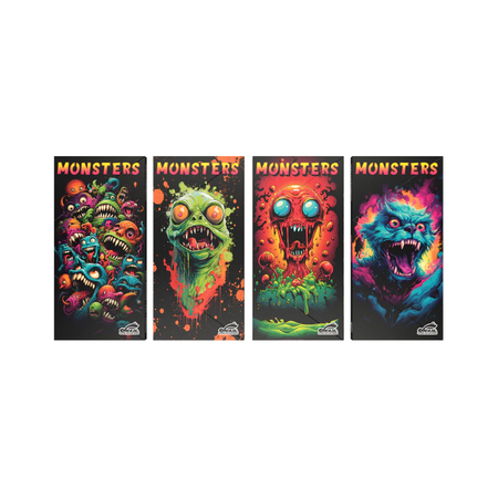 Monsters Kingsize Rolling Paper Rolling Tray + Tips (KSS + rolling tray)