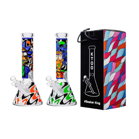 Glass Beaker Bong Assorted Assorted Colors SS-4721
