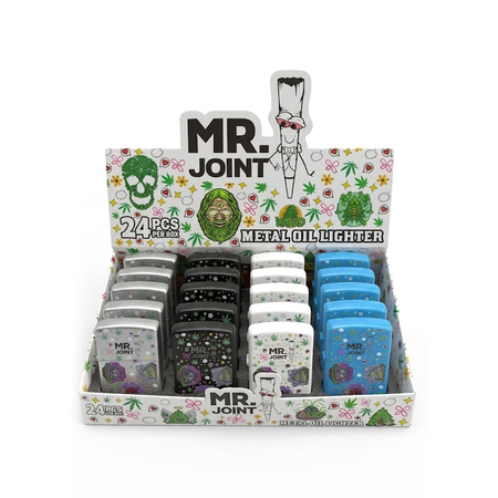 Mr Joint Metal Oil Lighter – 24 Pack (Durable & Refillable)
