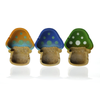 POLYSTONE ASHTRAYS - MUSHROOM MIXED COLORS 6PCS in Display Box SS-1603