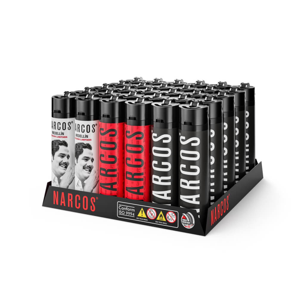 Narcos Lighter Electronic Refillable 30pck Design 2