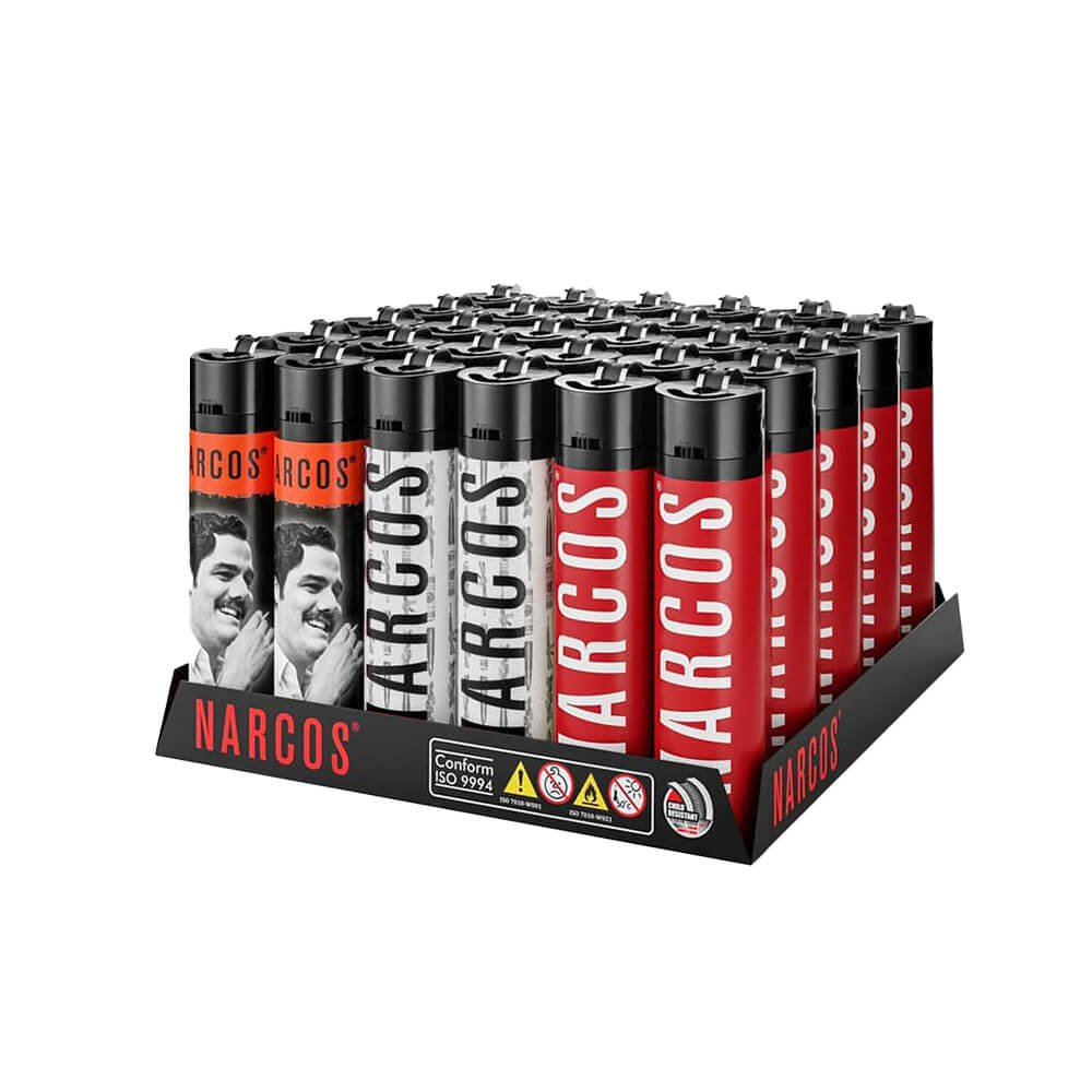 Narcos Lighter Electronic Refillable 30pck Design 3