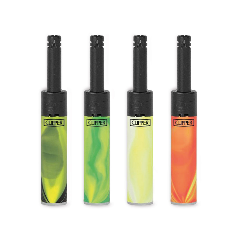 Clipper Mini Tube Lighter NEBULA MIX 4+LB (24pcs/display)