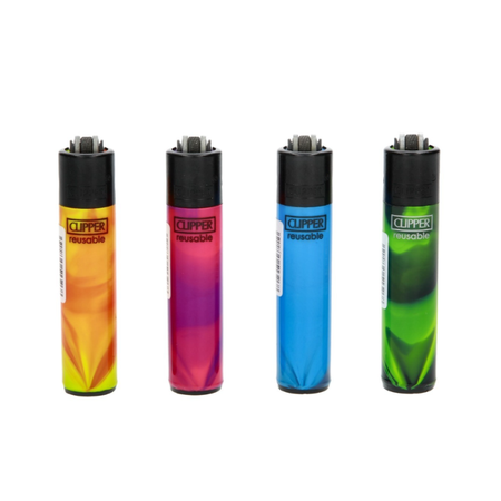Clipper Reusable Lighter Nebula mix 48 Pack Full Size