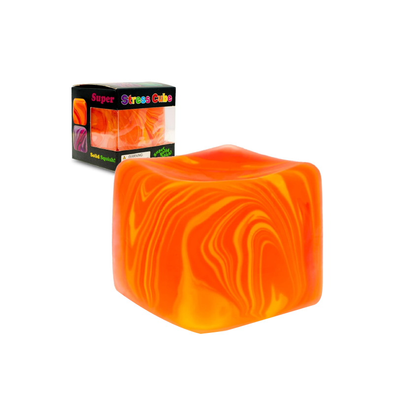 NeeDoh Nice Cube Toy - Stretchy & Super Solid Squishy (12-Pack Display Box)