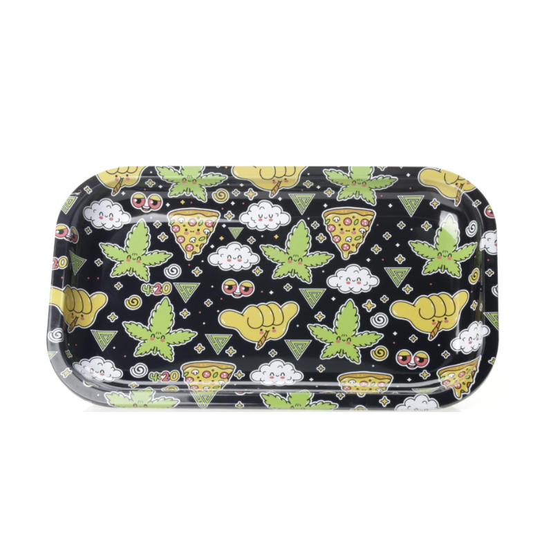 Novelty-Leaf Metal Rolling Tray